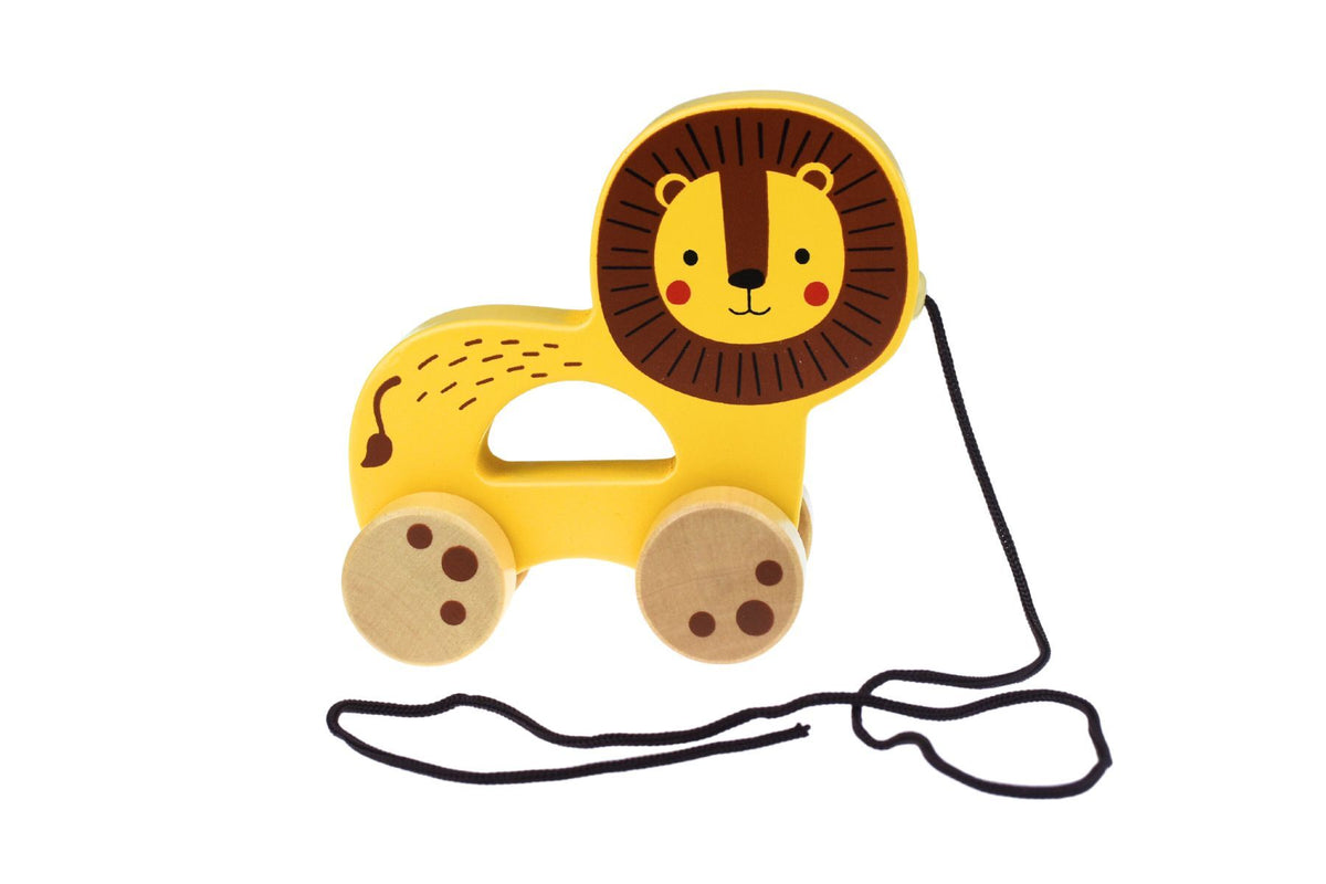 Wooden Pull a Long Lion – Earth Toys