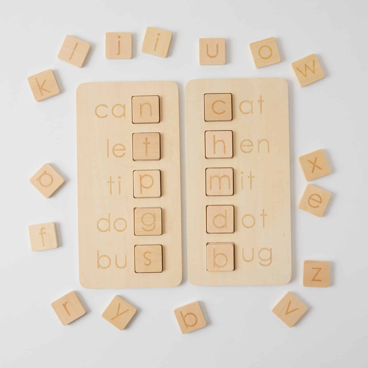 Wooden Letter CVC Set – Earth Toys